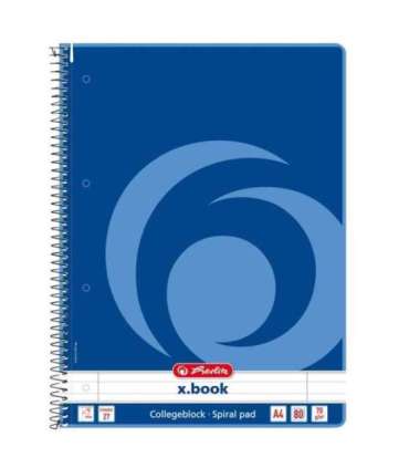 Herlitz spiraalkaustik A4/80 jooneline College auk