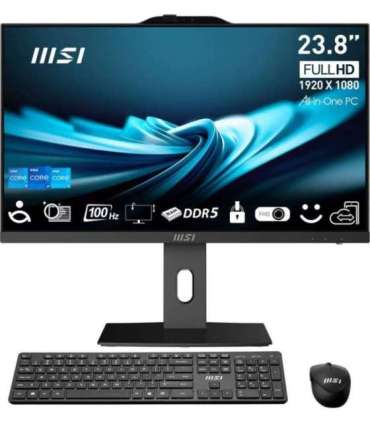 MSI AIO PRO AP242P 14M-1096XEU i7-14700 23,8" IPS LED FHD Non-Touch Anti-Glare 16GB SSD1TB M.2 AX211 WiFi 6E NoOS Black