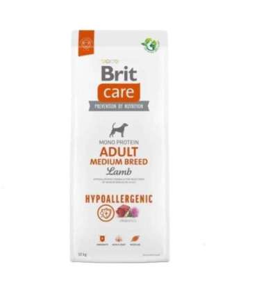 Minimální trvanlivost do 15.7. 2026: Brit Care Dog Hypoallergenic Adult Medium Breed Lamb 12 kg