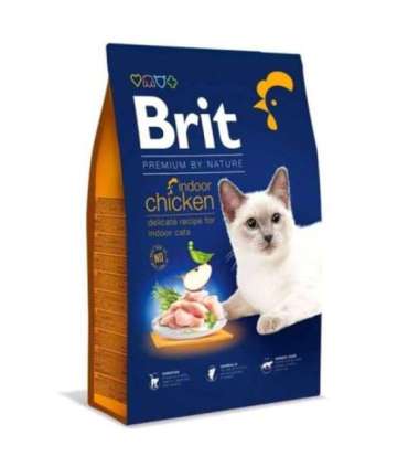 Minimální trvanlivost do 4.6. 2026: Brit Premium Cat by Nature Indoor Chicken 8 kg