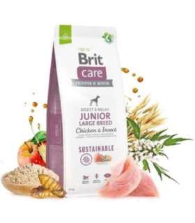 Minimální trvanlivost do 30.7. 2026: Brit Care Dog Sustainable Junior Large Breed Chicken & Insect 12 kg