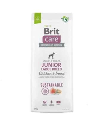 Minimální trvanlivost do 30.7. 2026: Brit Care Dog Sustainable Junior Large Breed Chicken & Insect 12 kg