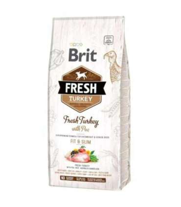 Minimální trvanlivost do 23.7. 2026: Brit Fresh Turkey & Pea Adult Fit & Slim 12 kg