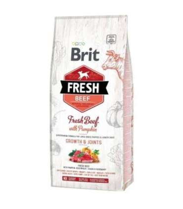 Minimální trvanlivost do 8.7. 2026: Brit Fresh Beef & Pumpkin Puppy Large Bones & Joints 12 kg