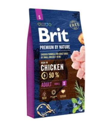 Minimální trvanlivost do 7.7. 2026: Brit Premium by Nature Adult S 8 kg