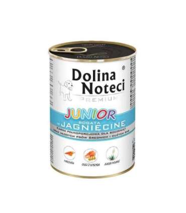 Dolina Noteci Premium Junior rich in lamb - wet food for puppies of medium and large breeds - 400g