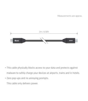 CABLE USB-C 2M/CAC-2506 CLUB3D