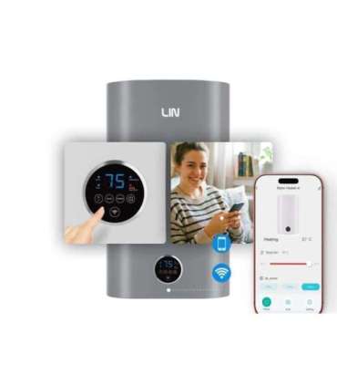 LIN LIFVD1SMGY 80L UNIVERSAL grey electric water heater with Wi-Fi