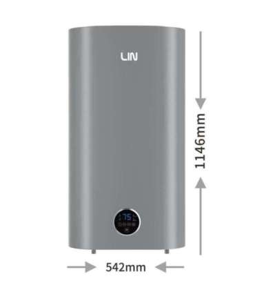 LIN LIFVD1SMGY 100L UNIVERSAL electric water heater, grey, WiFi