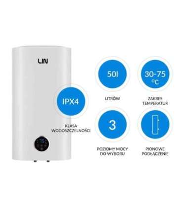 Electric water heater LIN LIFVD1SMWH 50L SMART white