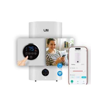LIN LIFVD1SMWH 80L UNIVERSAL white electric water heater with WiFi