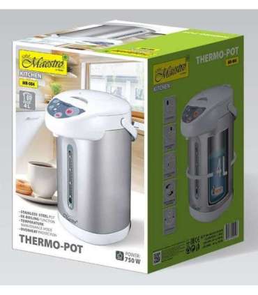 Maestro MR-084 steamer pot 4.5 L Stainless steel, White