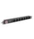 Power strip PDU PRO 19 inch 1U 16A 7X SCHUKO SPD-3MP 2m black