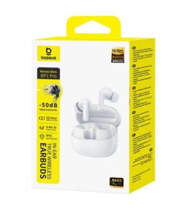 Baseus Earphone Bluetooth BP1 Pro TWS, ANC, BT 6.0, White (A0010505)