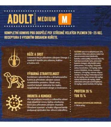 Minimální trvanlivost do 15.8. 2026 Brit Premium by Nature Adult M 8 kg