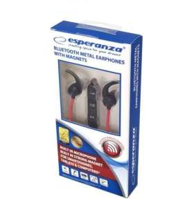 Esperanza EH186K headphones/headset Wireless In-ear Sports Bluetooth Black, Red