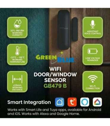 Wireless WiFi door/wind ow sensor GB479 B