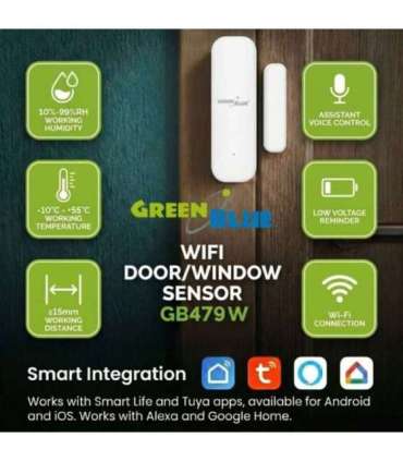 Wireless WiFi door/window sensor GB479 W