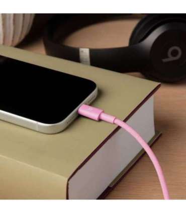 Beats USB-C to USB-C Woven Cable (1.5 m / 5 ft.) - Power Pink