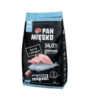 PAN MIĘSKO Chicken with trout S - dry cat food - 10kg