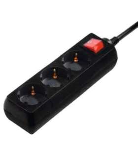 Pikendusj. Hama 3-Way, Switch, 3m, Black