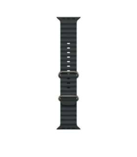 49mm Black Ocean Band - Natural Titanium Finish
