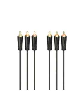 Kaabel Hama 3RCA -3RCA gold-plated 1,5m