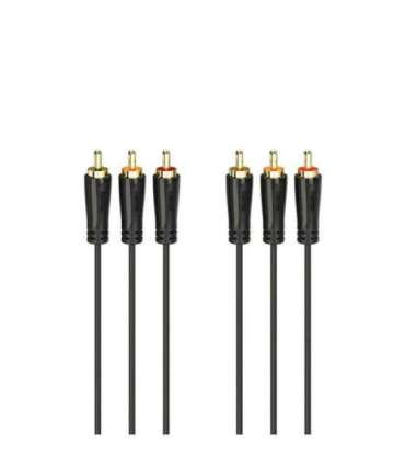 Kaabel Hama 3RCA -3RCA gold-plated 1,5m