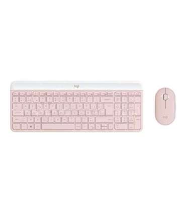 Desktop Logitech Slim Combo MK470 US (W), roosa