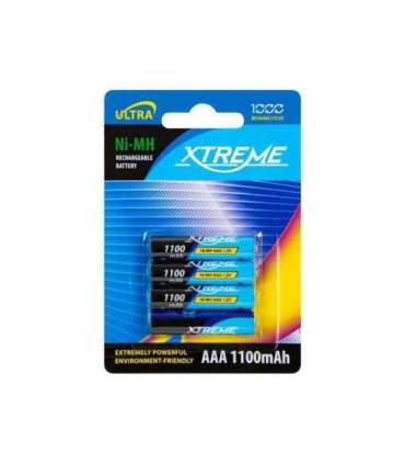 Rechargeable battery R3 NiMH AAA 1100mAh XTREME 4 pieces