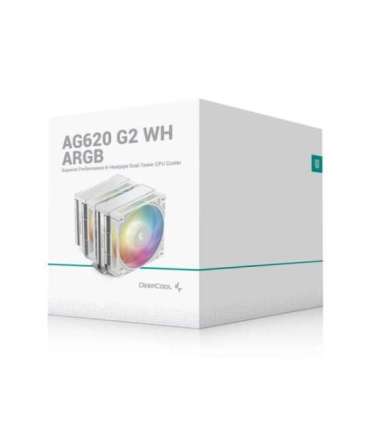 DeepCool AG620 G2 WH ARGB Processor Air cooler 12 cm White 1 pc(s)