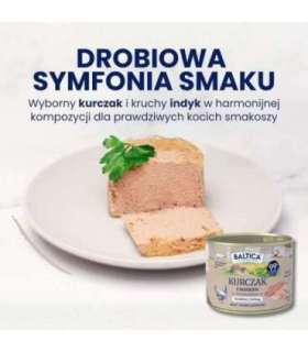 BALTICA SMAKI REGIONÓW Kot dorosły Kurczak z indykiem  185g