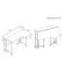 Folding desk, mobile MC-126 L/B
