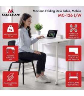 Folding desk, mobile MC-126 L/W
