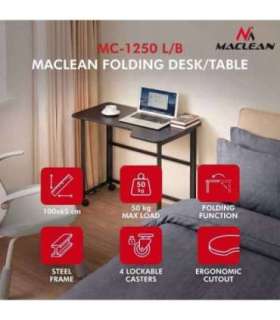 Folding desk, mobile MC-1250 L/B