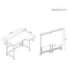Folding desk, mobile MC-1250 L/B