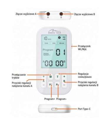 TENS/EMS MASSAGER MT6543