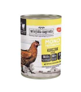 Wiejska Zagroda Karma mokra dla kota Monobiałkowa Kurczak (dorosły) 400g