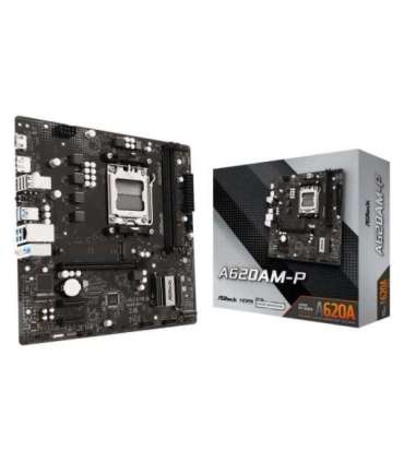 Mainboard|ASROCK|AMD A620A|Socket AM5|micro ATX|RAM DDR5-SDRAM|2xSlots|1xNumber of M.2 (M) slots|A620AM-P