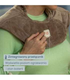 HK165 Huggy Taupe Heated Shoulder Pad