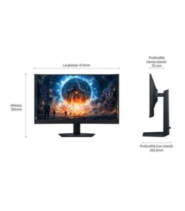 Samsung G60F computer monitor 68.6 cm (27") 2560 x 1440 pixels Quad HD LCD Black