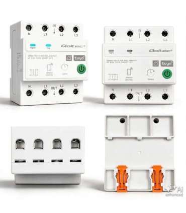 Three phase 63A relay for DIN rail 3P+N Timer