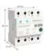 Three phase 63A relay for DIN rail 3P+N Timer