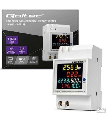 Single phase energy consumption meter 100A