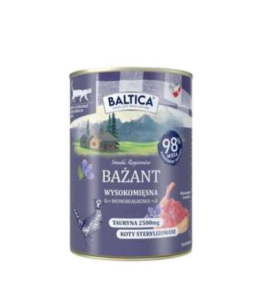 BALTICA Flavors of the Regions Pheasant Mono - wet cat food - 400g