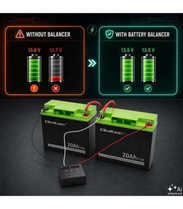 Voltage balancer for 24V batteries 2x12V 5A LED
