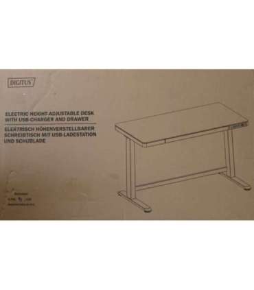 SALE OUT. Electric Height Adjustable Desk 72 - 121 cm Maximum load weight 50 kg Metal White 24 month(s) |