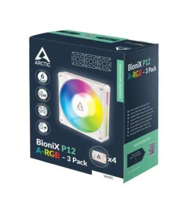 CASE FAN 120MM BIONIX P12 ARGB/3-PACK WHT ACFAN00338A ARCTIC