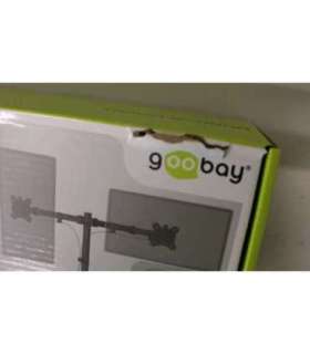SALE OUT. Goobay Dual Monitor Mount Flex, Black Goobay Dual Monitor Mount Flex Swivel, Tilt, Rotation 17-32 " |