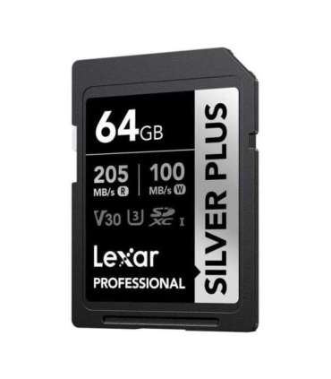 Lexar Professional SILVER PLUS SDXC 64GB memory card